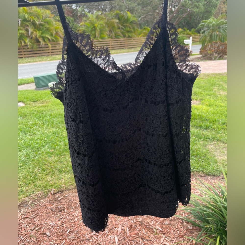 Women’s Black Lace Top Size Small